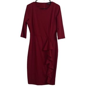 Sakaly Stylish Ruffled Dress Size Large